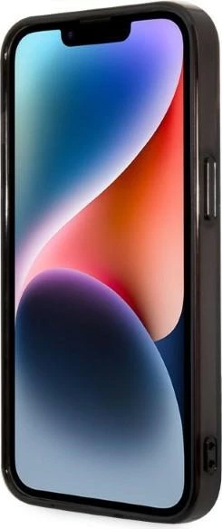 Mbështjellës Karl Lagerfeld KLHCP14LTGKCK për iPhone 14 Pro 6.1", Ikonik Karl & Choupette, i zi