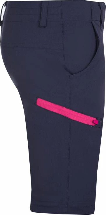 Pantallona zip-off për fëmijë Trollkids, navy/magenta [Madhësia: 128]