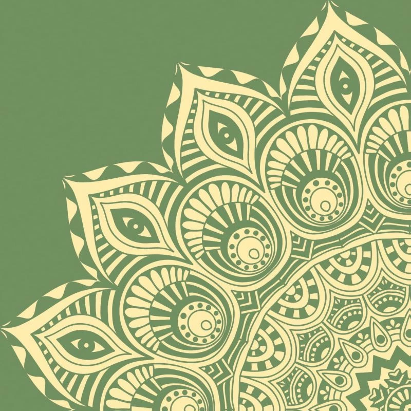 Tapet yoga GAIAM Olive Haze Mandala 6mm
