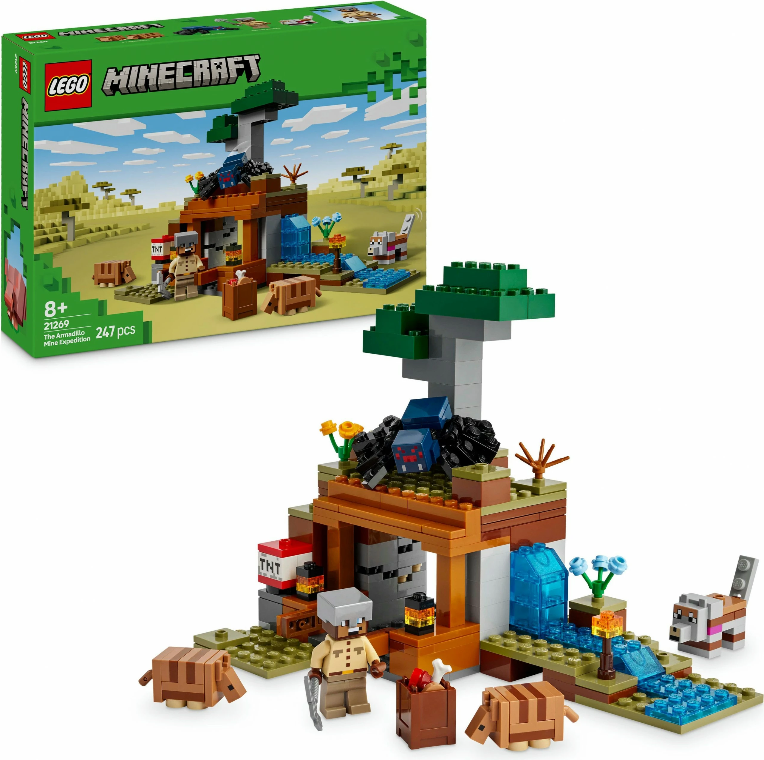 Set ndërtimi LEGO Minecraft 21269, 247 pjesë, shumëngjyrësh