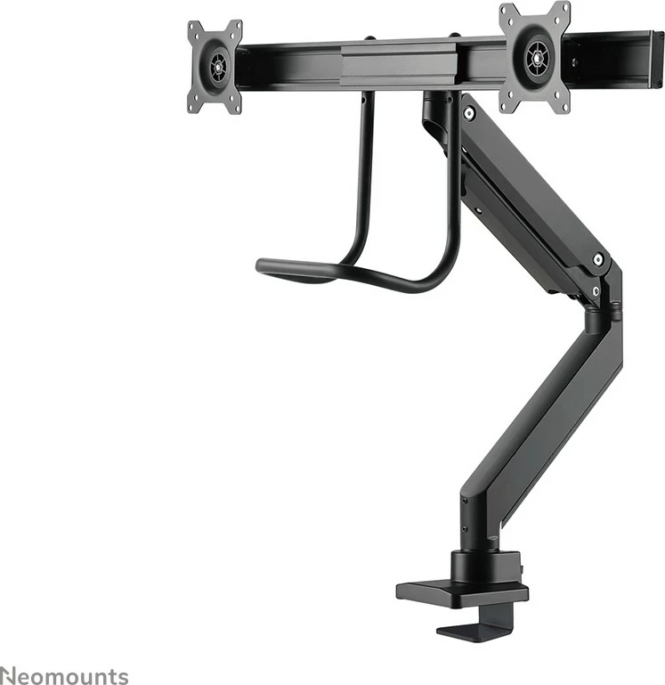 Krah monitori Neomounts NM-D775DXBLACK, për 2 ekrane, 32 inç, kapëse/gromet, i zi