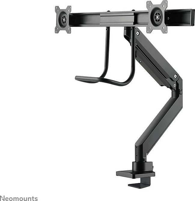 Krah monitori Neomounts NM-D775DXBLACK, për 2 ekrane, 32 inç, kapëse/gromet, i zi