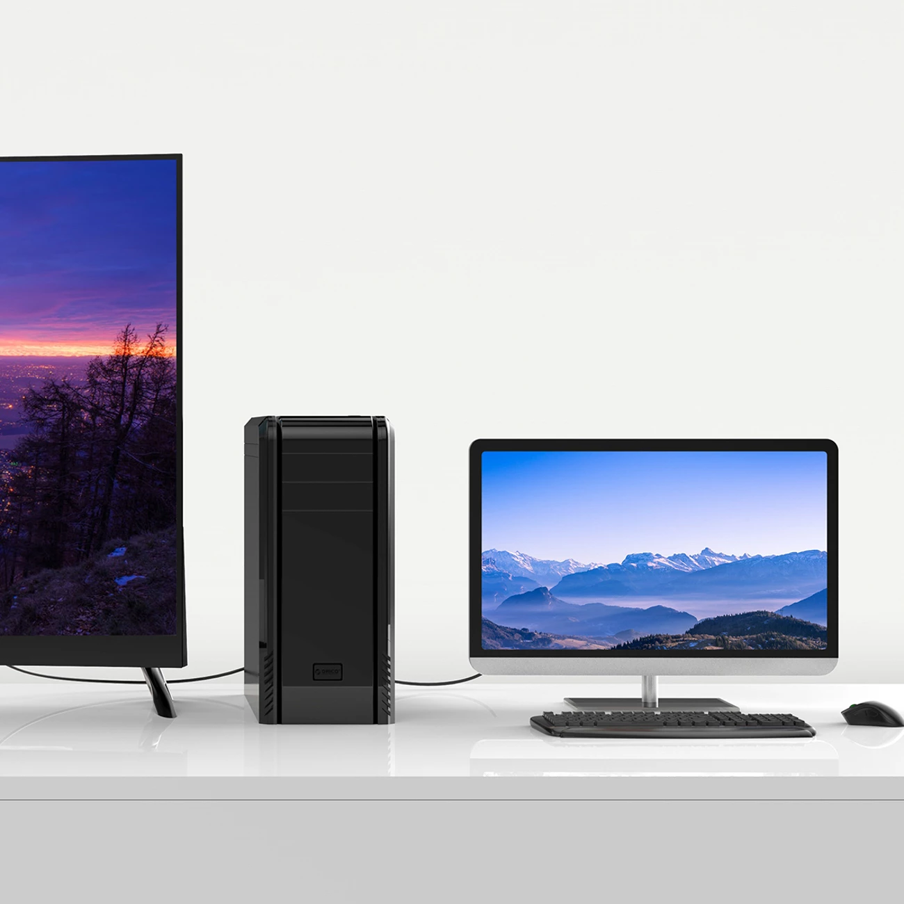 Kabllo adapter DVI në VGA Orico XD-DITV 5 m Full HD, e zezë