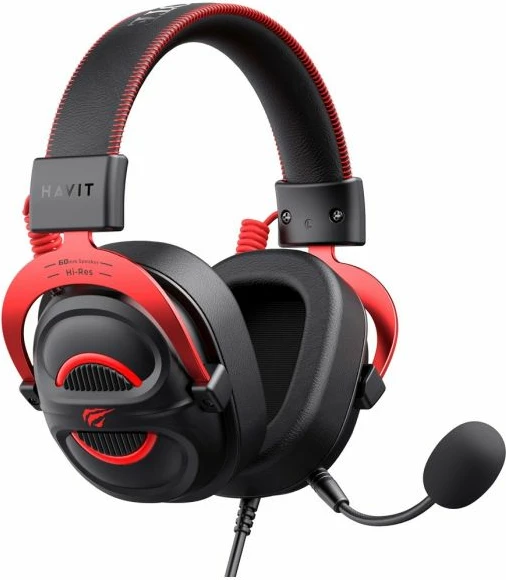 Kufje gaming Havit, të kuqe