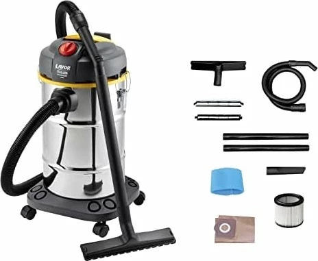 Fshesë me korrent për të thatë dhe të lagësht Lavorwash WTP30X 30L 1600W, set me aksesorë, inoks/zi