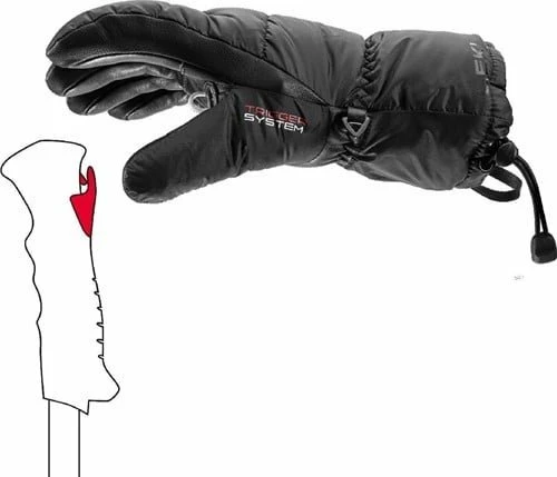 Doreza skijimi Leki Glace 3D Women 6.5, të zeza