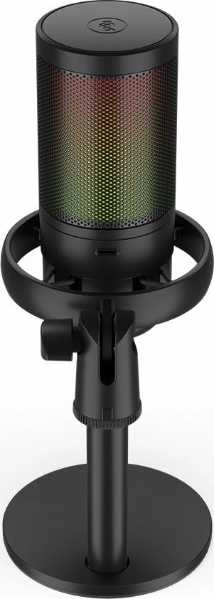 Mikrofon Krux Epic 1000S KRXC007, kondensator cardioid, RGB, USB-C/3.5 mm, i zi