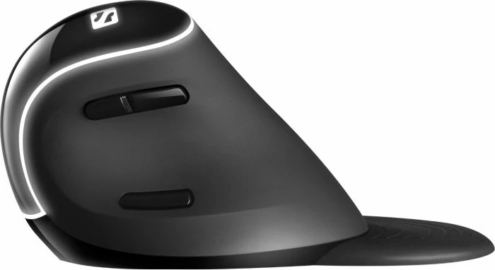 Maus vertikal wireless SANDBERG Wireless Vertical Mouse Pro 630-13, ergonomik, rechargeable, 6 butona, 1000/1200/1600 DPI, USB-A receiver, e zez/gri, set me receiver + kabllo karikimi