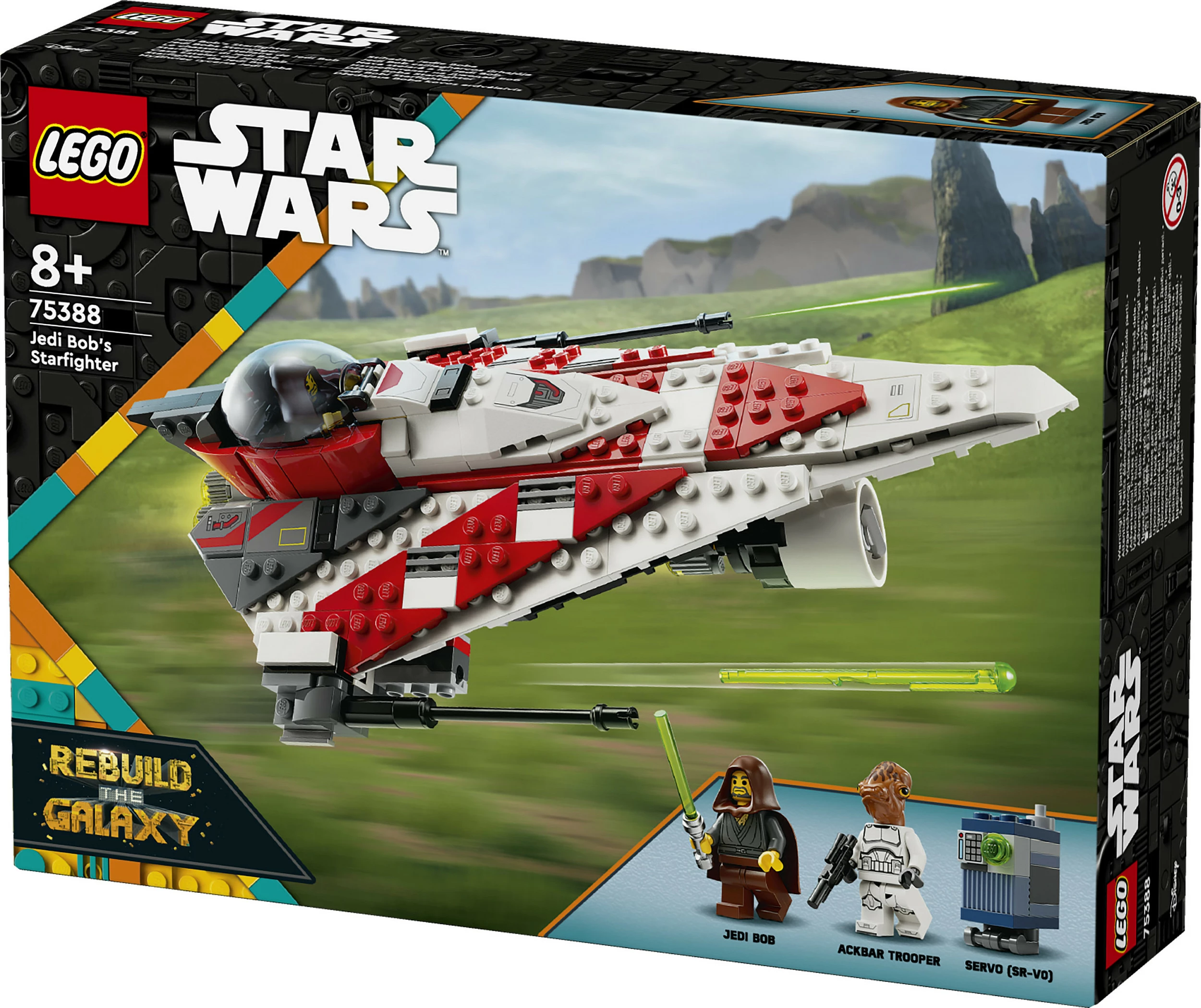 Set ndërtimi LEGO Jedi Bob's Starfighter, 305 pjesë, shumëngjyrësh