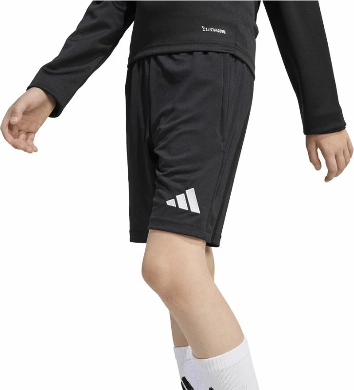 Shorce trajnimi adidas Entrada 26 për fëmijë, të zeza
