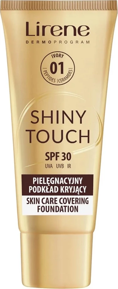 Fondatinë Lirene Shiny Touch Skincare Cover 01 Ivory për femra 30ml