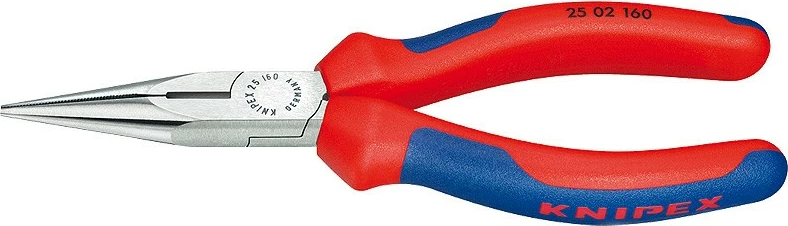 Darë diagonale Knipex 25 02 140, 140mm, krom-vanadium, dorezë plastike, kaltër/kuqe