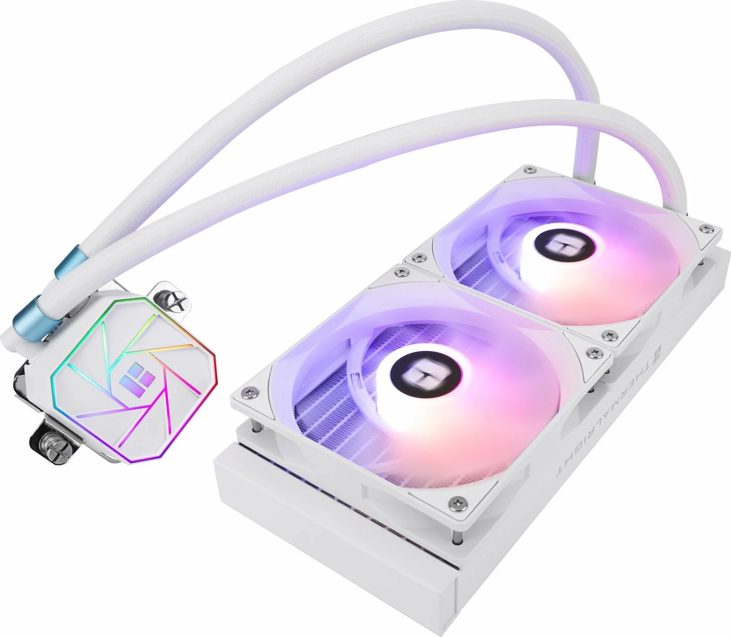 Ftohës procesori me ujë Thermalright Aqua Elite 240 V3 240 mm ARGB, 2x120 mm, bardhë