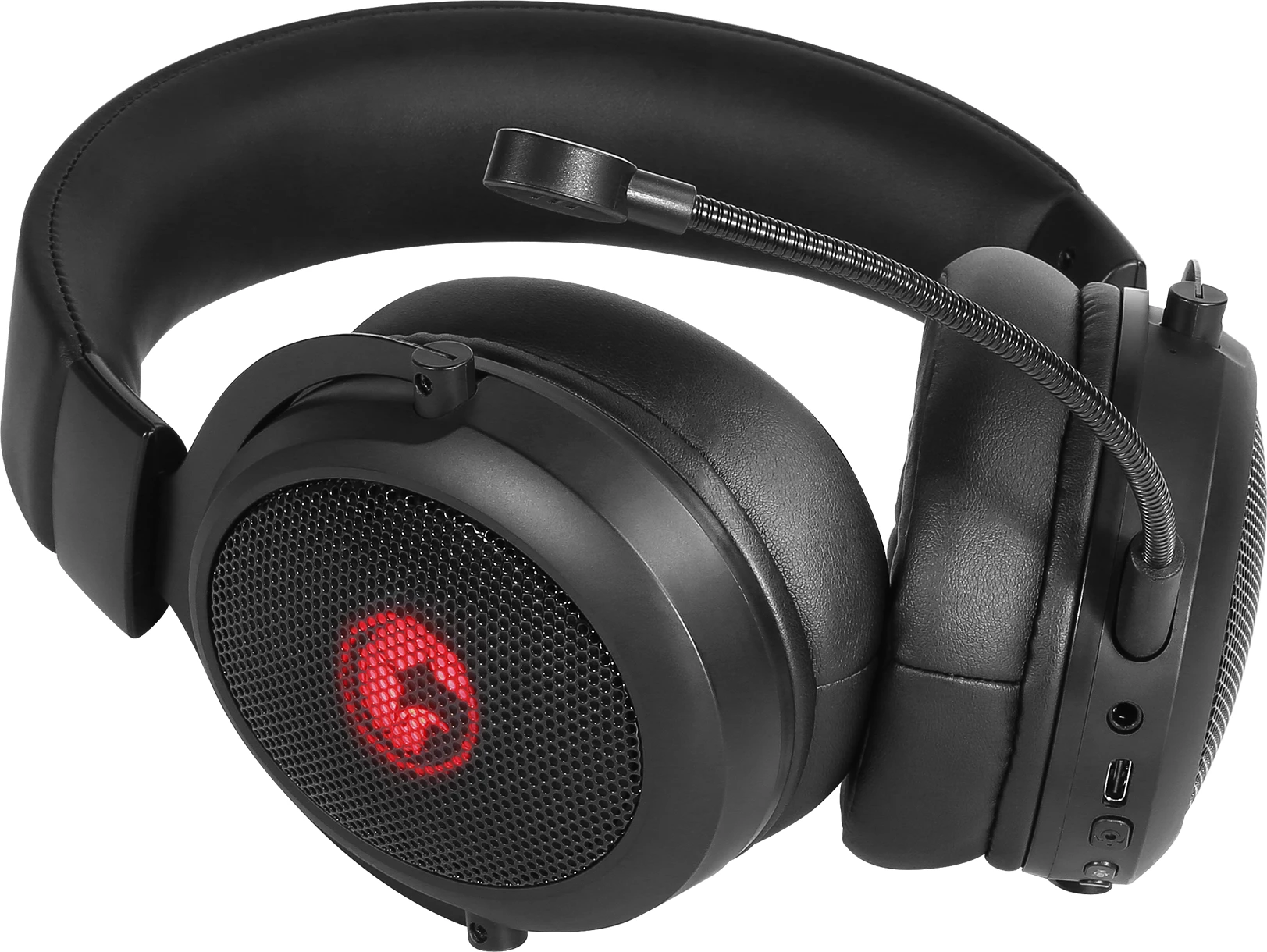 Kufje gaming Marvo HG9088W, wireless 2.4G/Bluetooth/3.5mm, RGB, stereo, të zeza