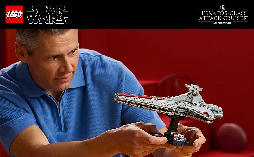 Set ndërtimi LEGO Star Wars Venator-Class Attack Cruiser 75441, 643 pjesë, 18+, shumëngjyrësh