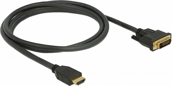 Kabllo HDMI në DVI DeLOCK 85653, 1.5m, e zezë
