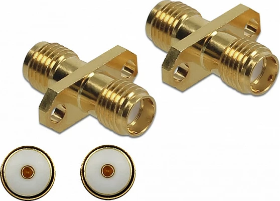 Adapter antene DeLOCK 89980, SMA, montim me vida, gold