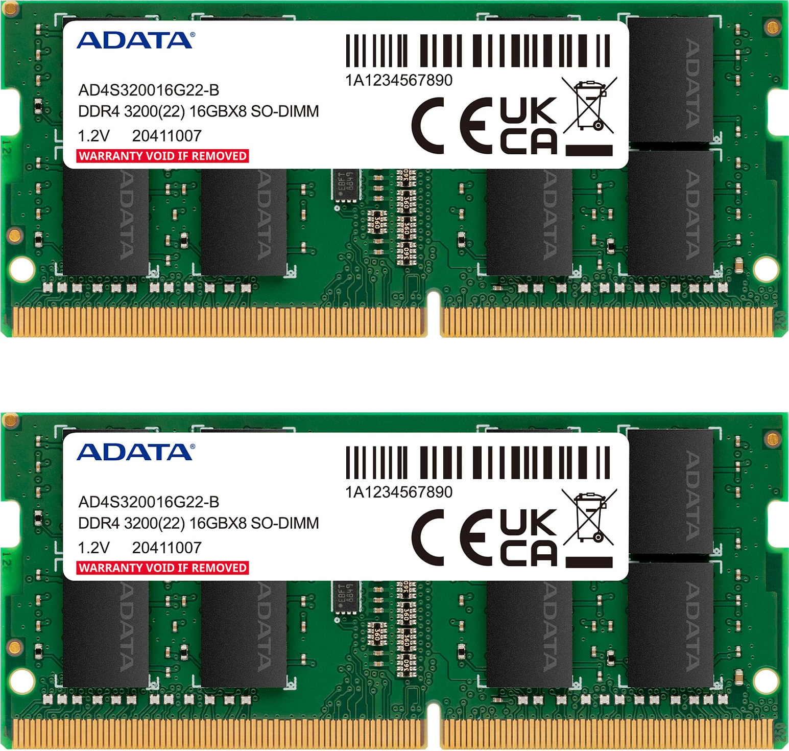 RAM Memorje ADATA Premier DDR4 SO-DIMM 16GB (2x8GB) 3200MHz CL22, e gjelbër
