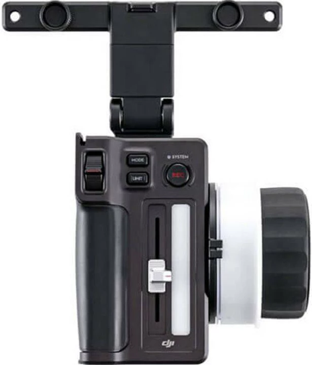 Kontrollues fokus DJI Three-Channel Follow Focus për Ronin 4D, me mbajtëse monitori dhe 3 unaza gome