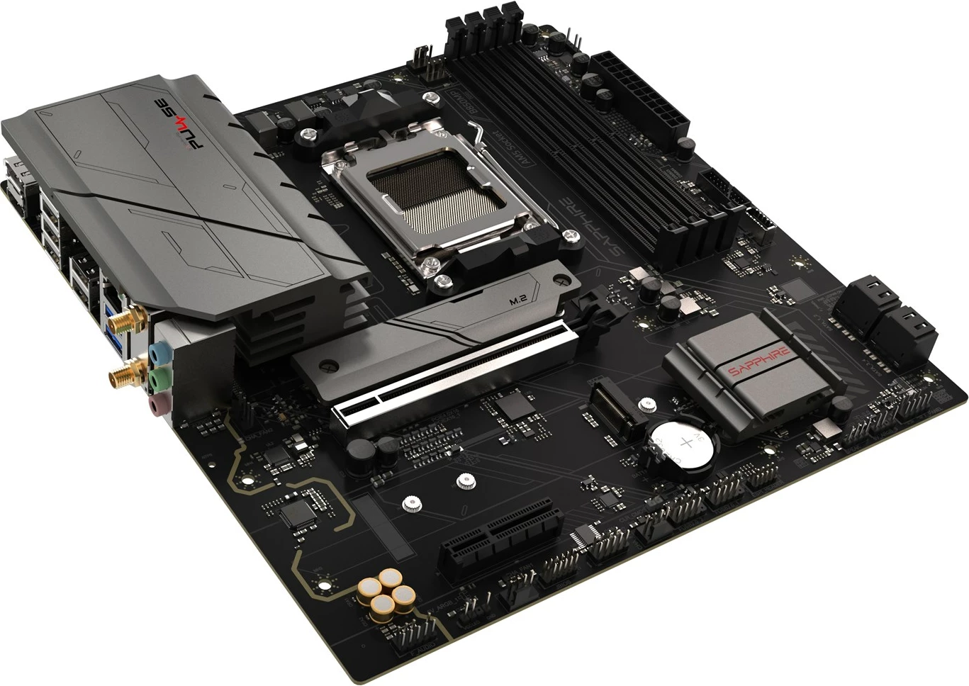 Pllakë amë Sapphire PULSE B850M WIFI, micro ATX, Socket AM5, e zezë