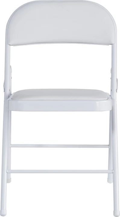 Karrige palosëse Niro, pu dhe metal, ngjyrë e bardhë, set prej 4 copash, 46x46x79cm