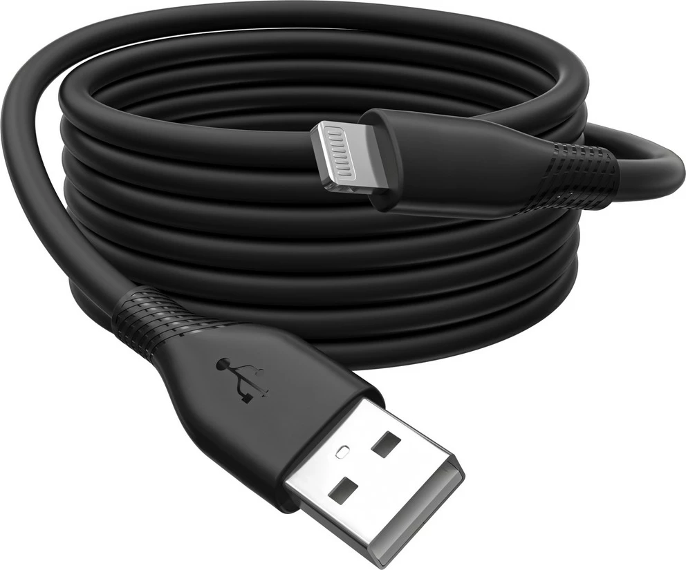 Kabllo USB 2.0 Digitus, Lightning në USB A, 0.5m, e zezë