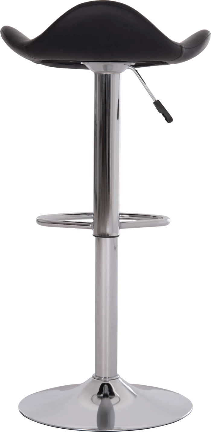 Karrige për bar rrotulluese GANNA FH201.21, lëkurë PU e zezë, me amortizator, set prej 2 copash, 44x42x87cm