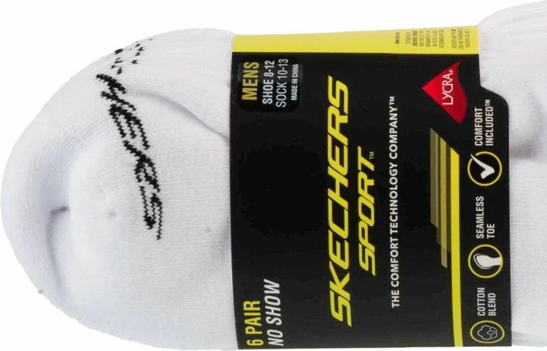 Çorape për meshkuj Skechers, të bardha