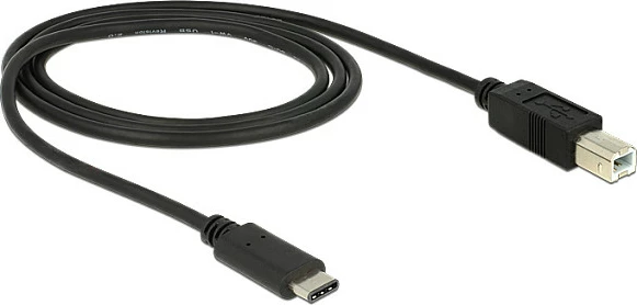 Kabllo USB DeLOCK 83601, USB-C në USB-B, 1 m, USB 2.0, e zezë