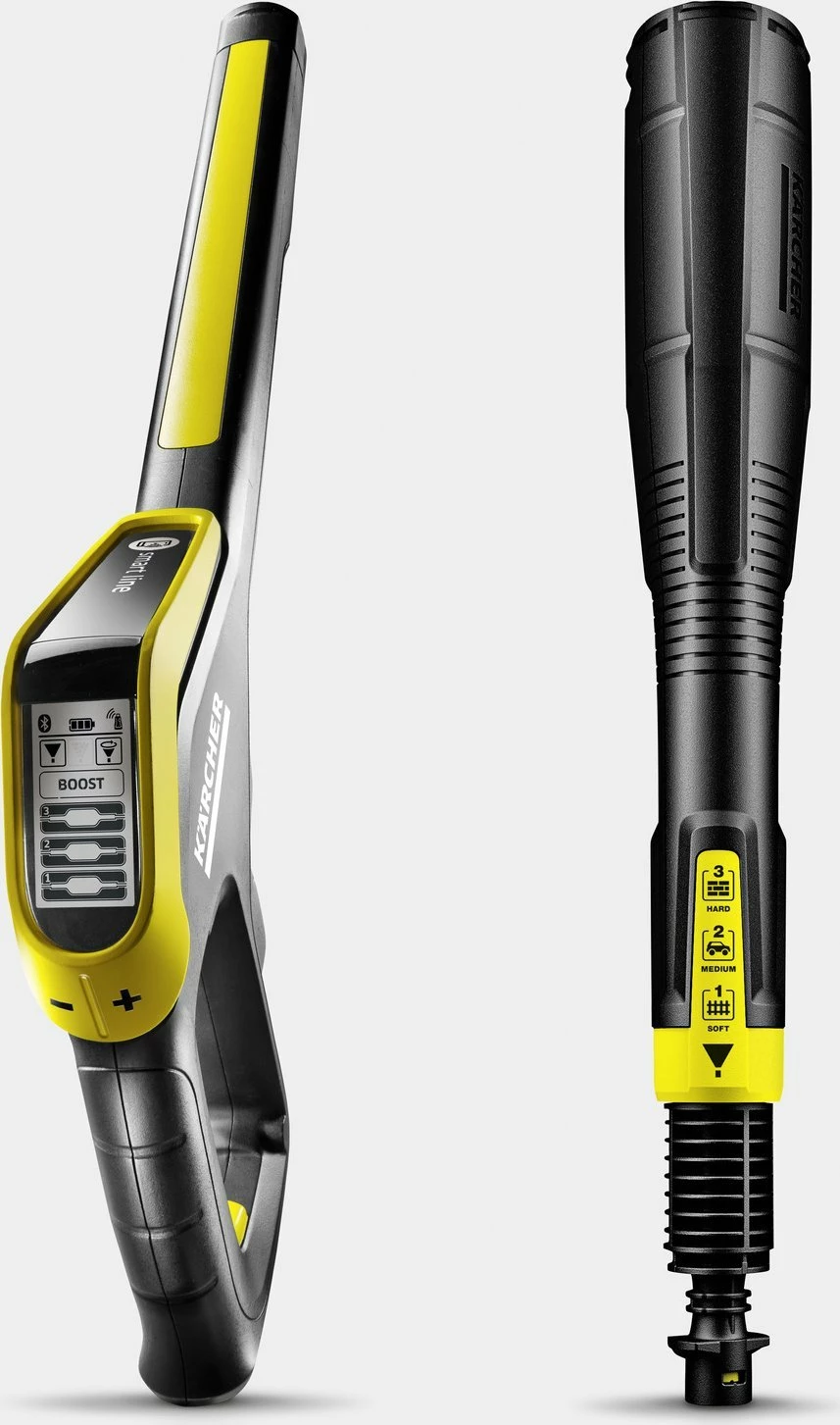 Aparat larës me presion Karcher K 5 Premium Smart Control Flex Home 1.324-735.0 145 bar 2.1 kW zorrë 10 m set Home T 5 + 1 L detergjent, verdhë/zi