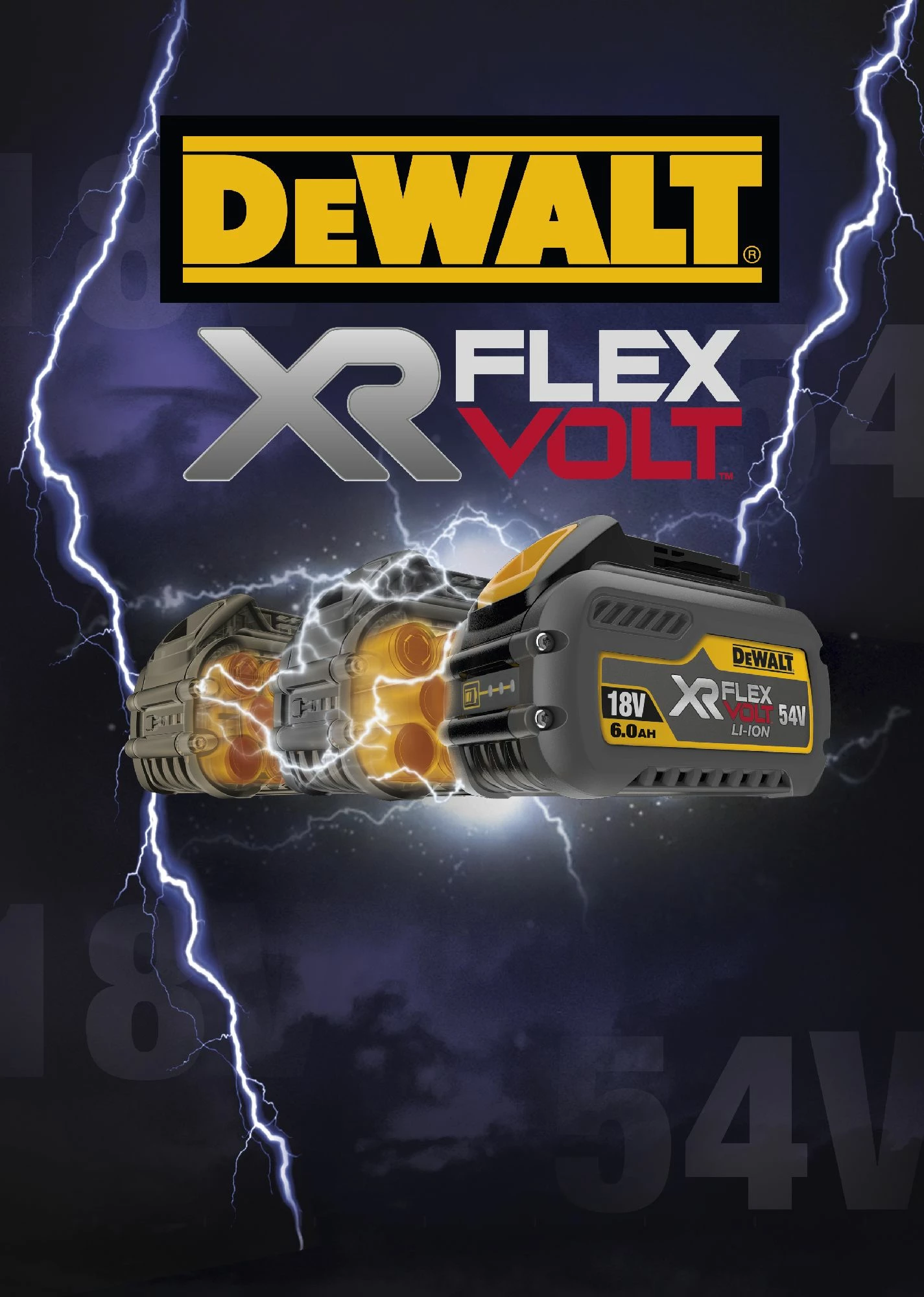Bateri DeWalt DCB547 18/54V Li-Ion 9.0/3.0Ah