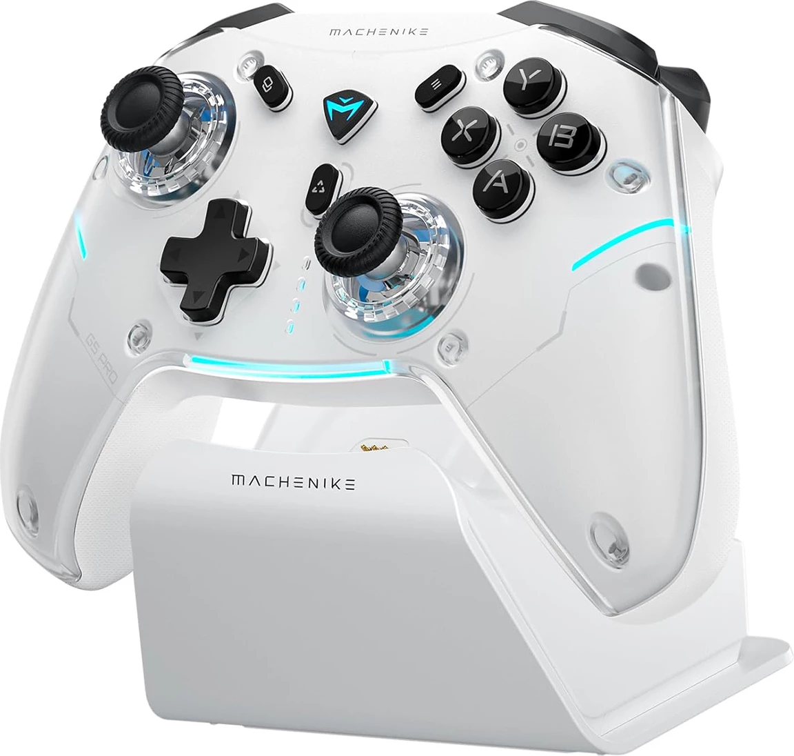 Kontroller lojërash Machenike G5Pro Max wireless me stacion karikimi, klasa B, i bardhë