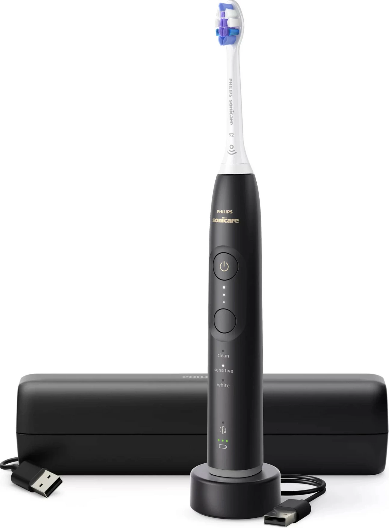 Furçë dhëmbësh elektrike Philips Sonicare HX7411/02, sonike, e zezë