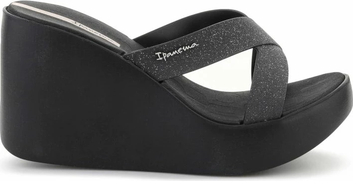 Shlapa femrash Ipanema High Fashion II Slide 83646-BQ589, të zeza/glitter/bezhë [Madhësia: 38]