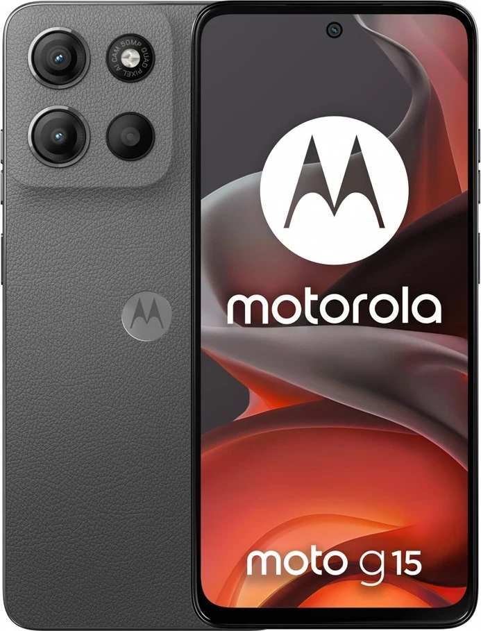 Celular Motorola moto g15, 6.72", Dual SIM, Android 15, 8 GB RAM, 128 GB, Gri