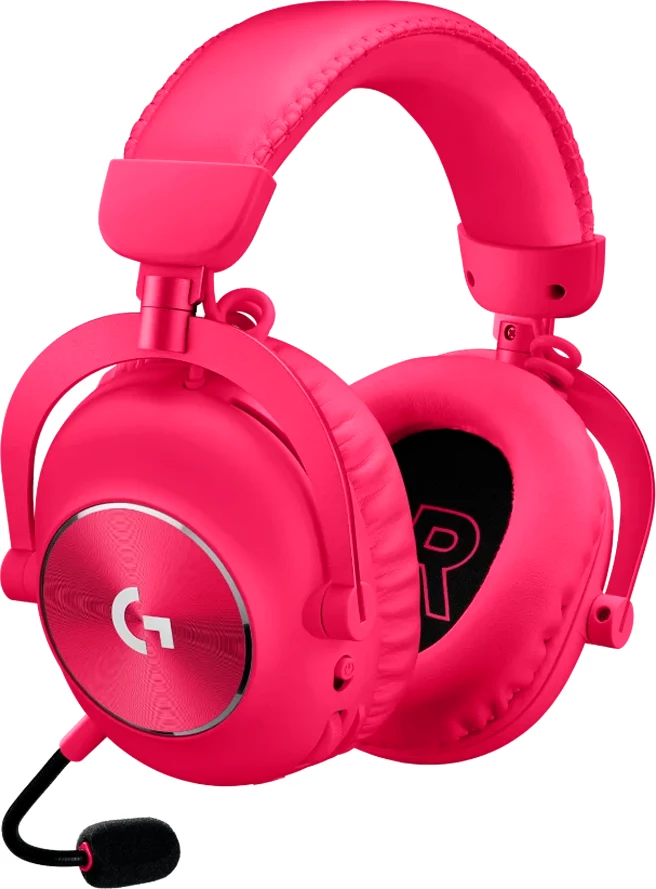 Kufje gaming LOGITECH G PRO X2 LIGHTSPEED wireless, stereo, 50mm, 50h bateri, Blue Mic, over-ear, Magenta