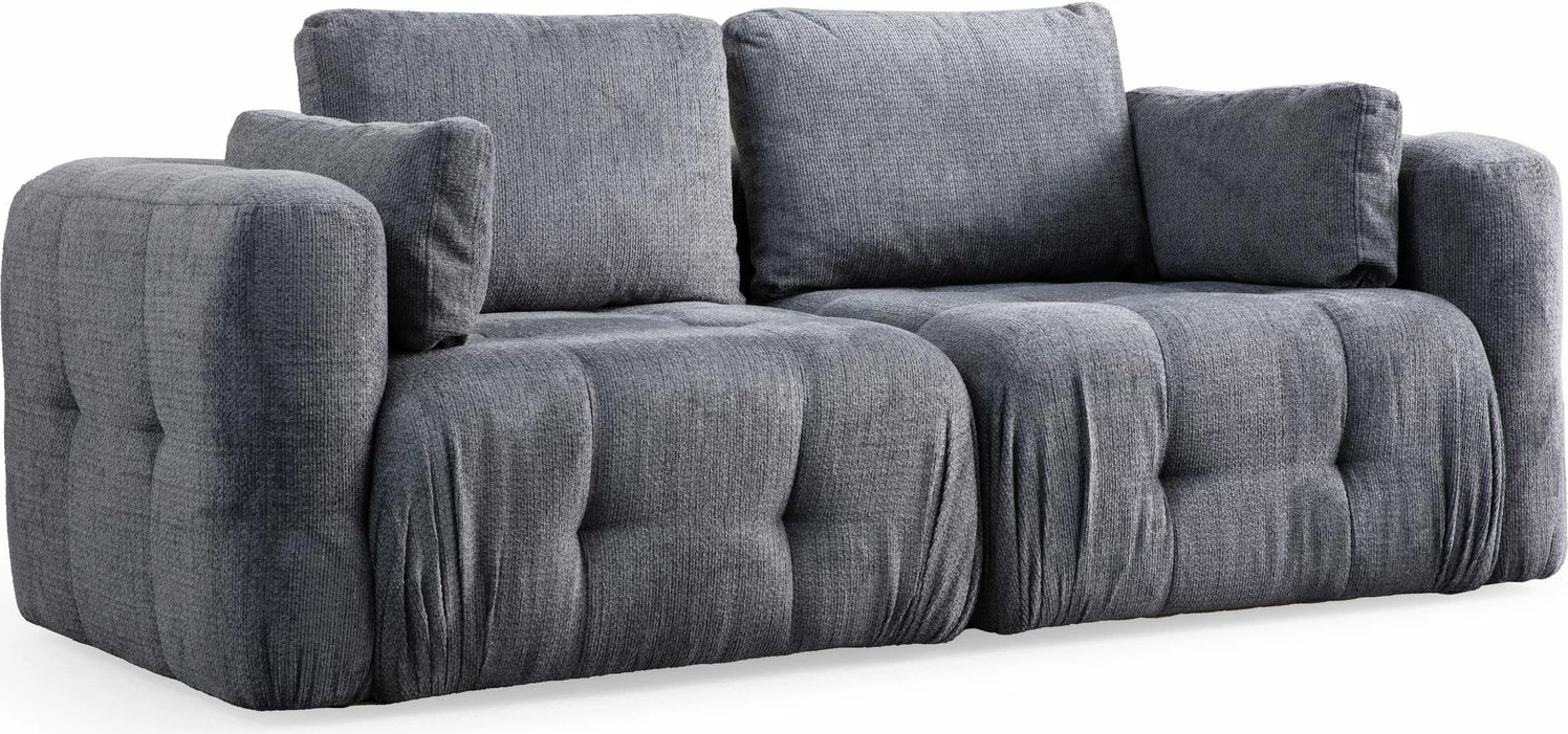 Divan dy vendësh Amaris, ngjyrë gri, 2 pjesë