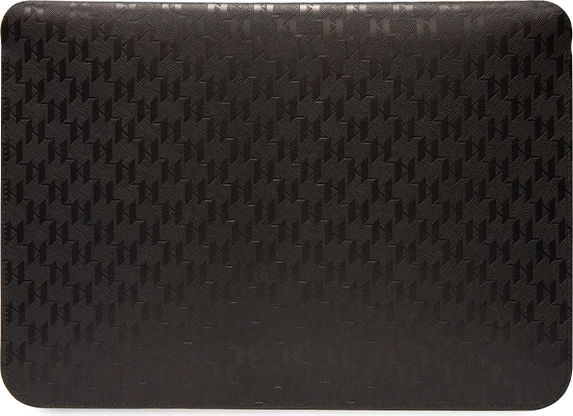 Mbështjellës laptopi Karl Lagerfeld Saffiano Monogram Choupette, 14", e zezë