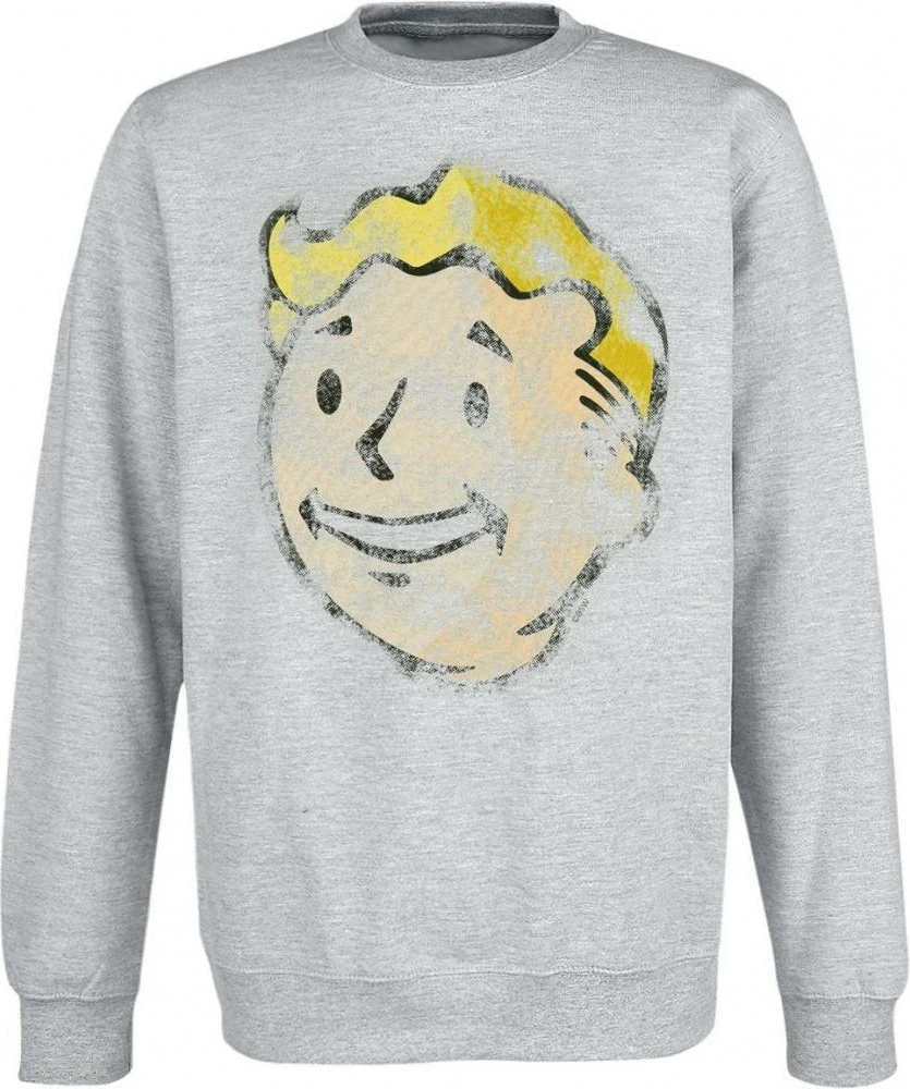 Duks Gaya Fallout Vault Boy Vintage, madhësia M, gri