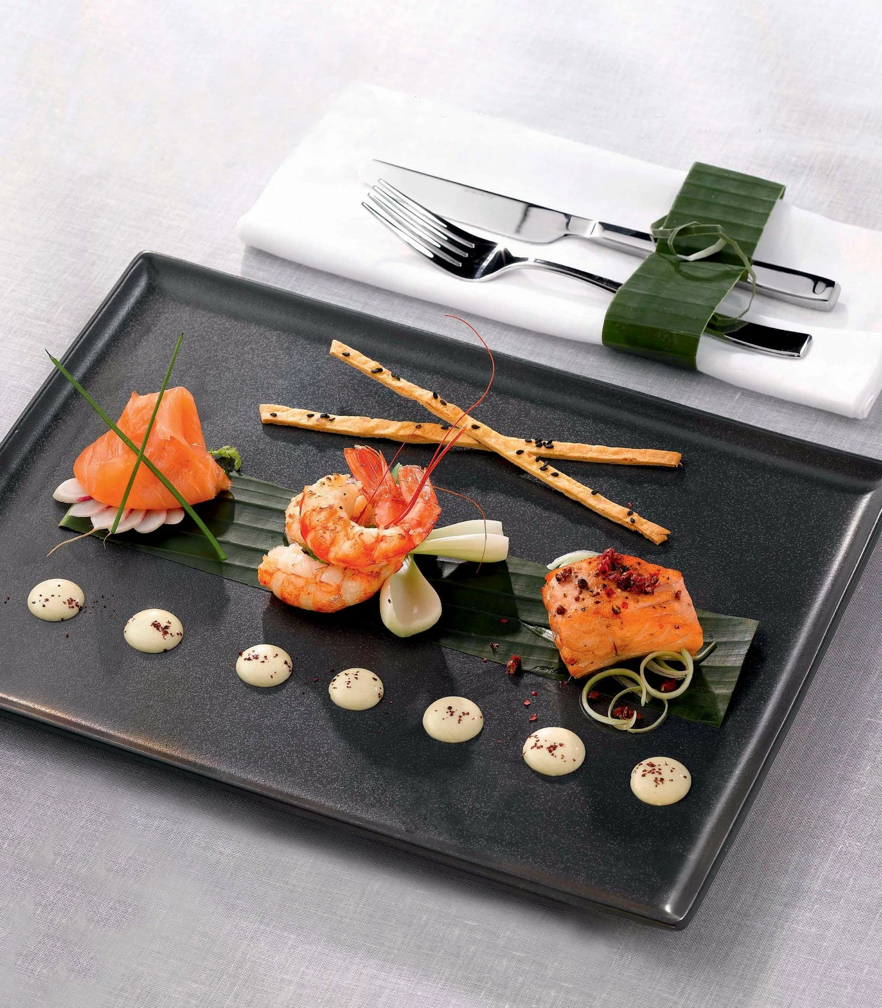 Pjatë pice Porland Seasons Coal Ø280 mm porcelan, e zezë, set 6 copë