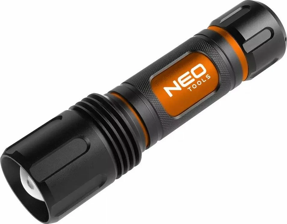 Llambë dore me bateri Neo 99-036 1500 lm LED CREE XHP50.2 6xAA, e zezë/portokalli