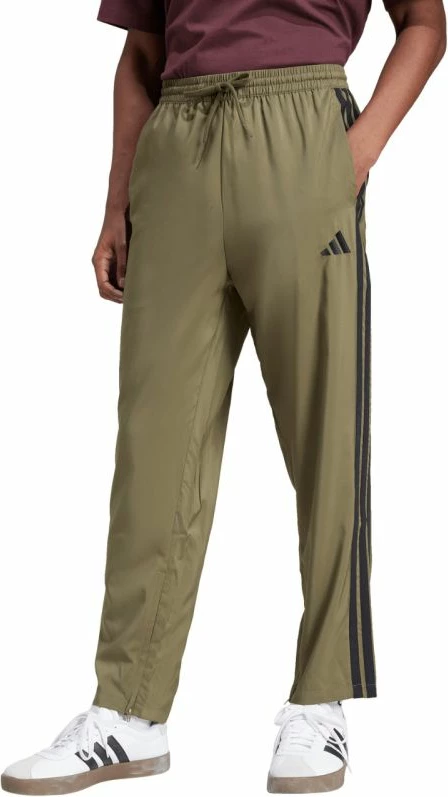 Pantallona sportive meshkuj adidas Essentials 3-Stripes Stanford Open Hem JE6401, olive
