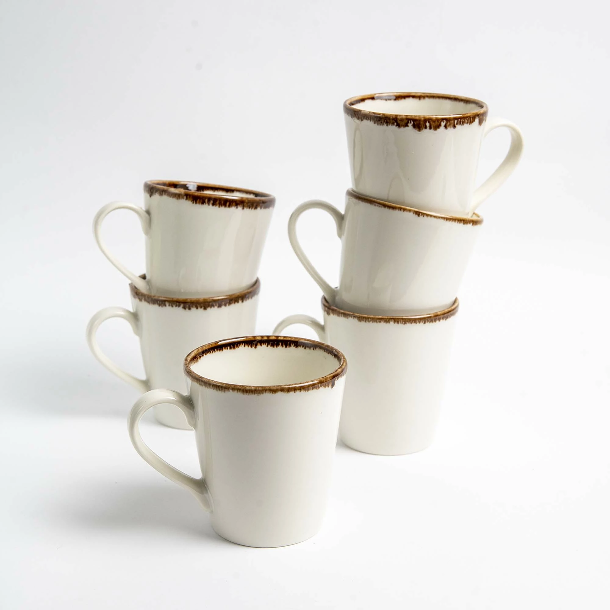 Filxhan Fine Dine Vanilla 280ml porcelan, set 6 copë, krem