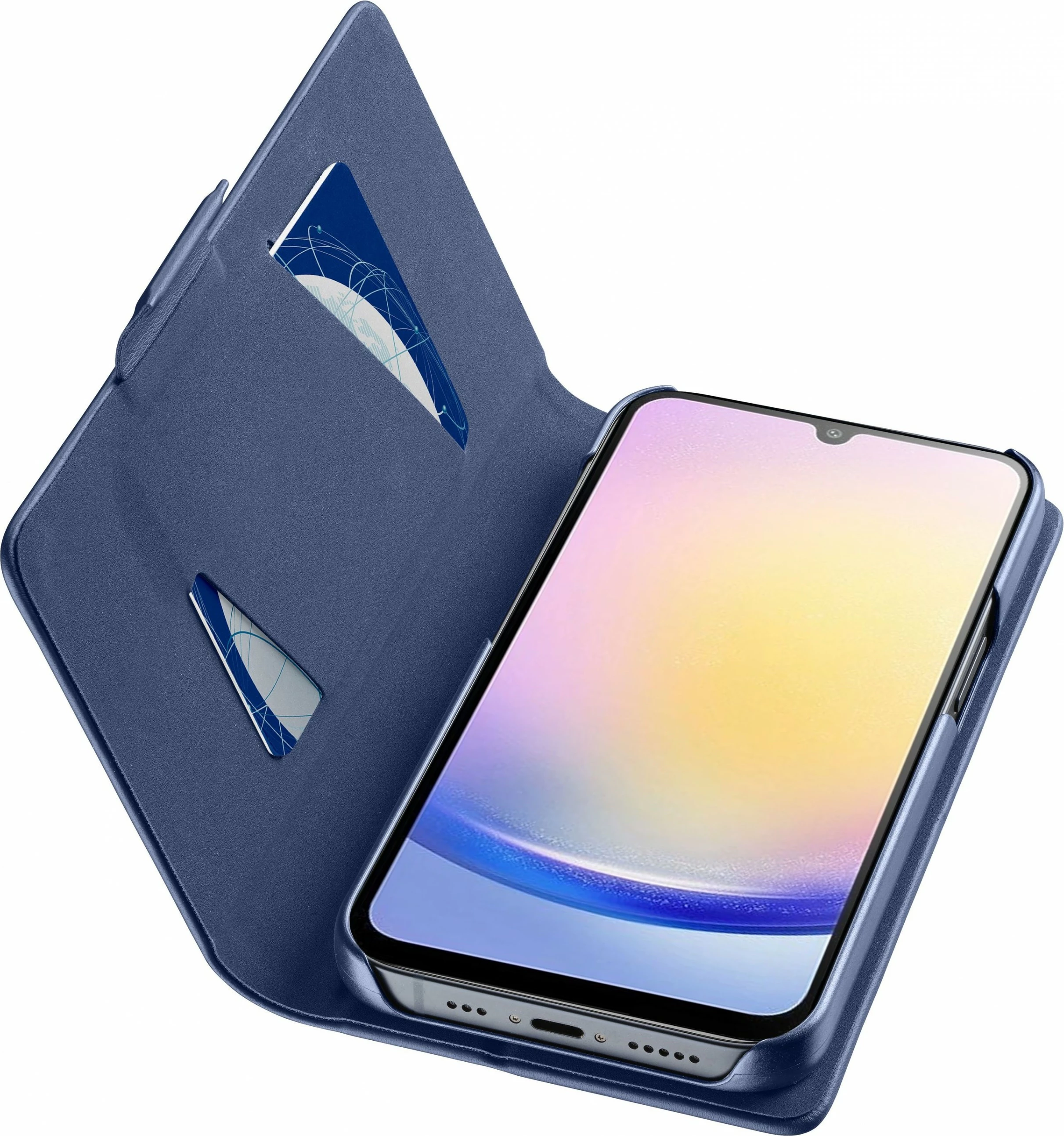 Mbështjellës Cellular Line për Samsung Galaxy A26, wallet case, 6.6 inch, kaltër
