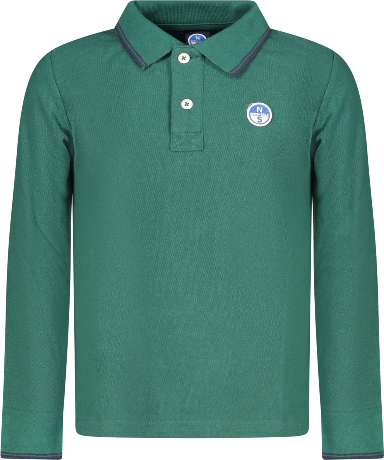 Polo maicë për djem NORTH SAILS, e gjelbër