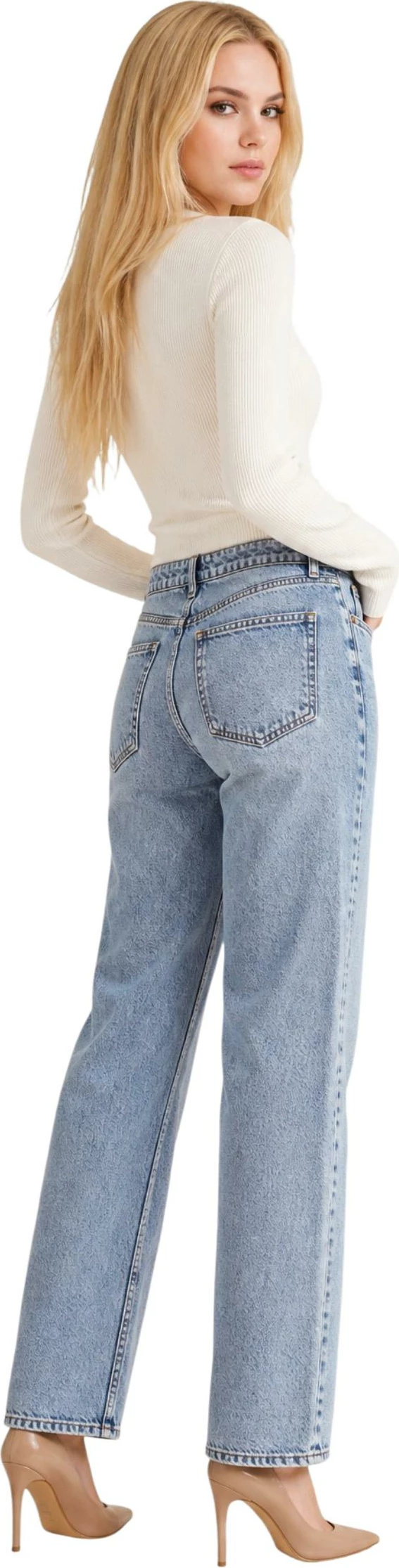Xhemper kardigan për femra Guess Ellie Cardi SW W6YR11 Z0950, i bardhë [Madhësia: L]