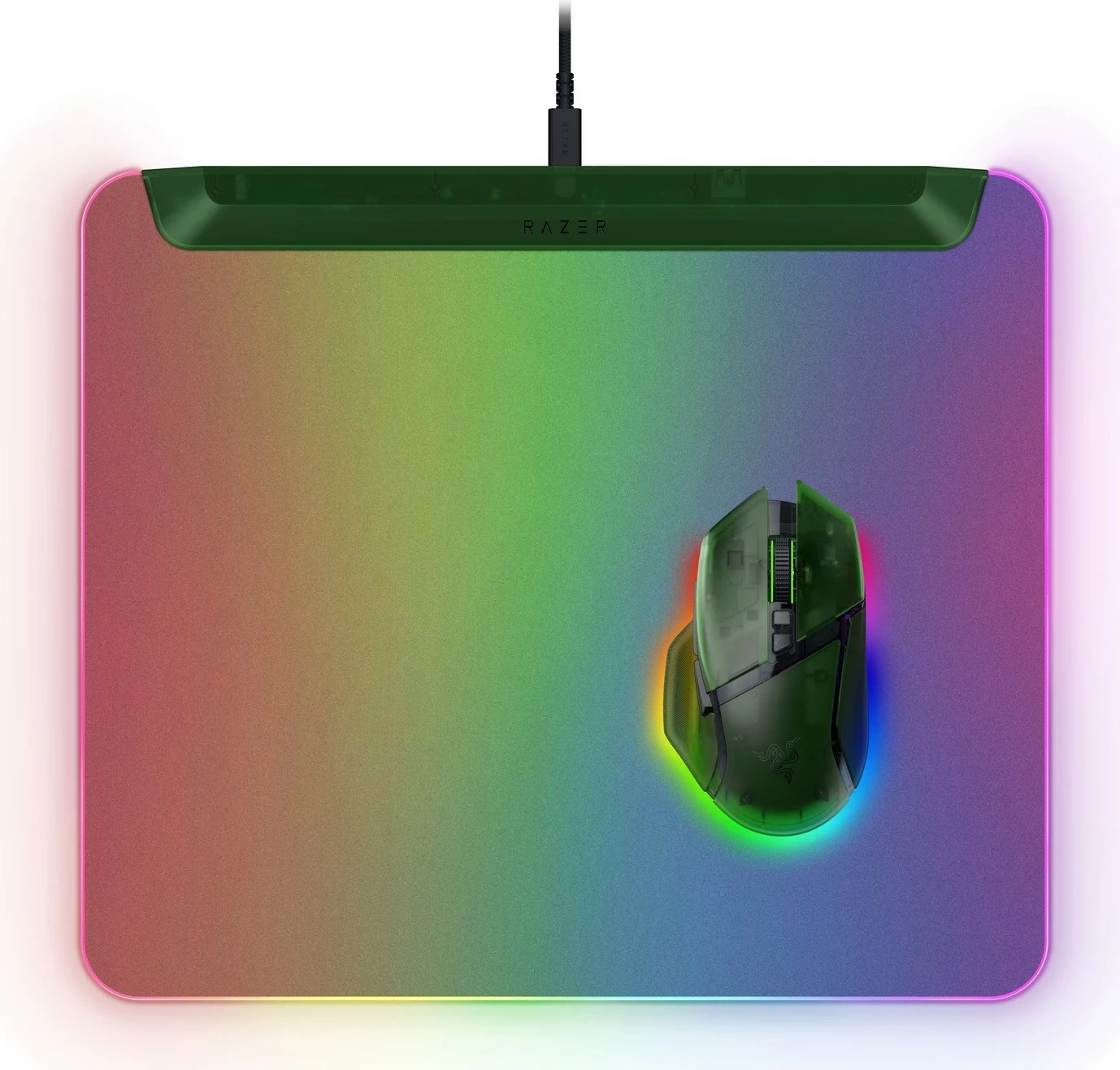 Mauspad Razer Firefly V2 Pro, plastik, backlight, Phantom Green