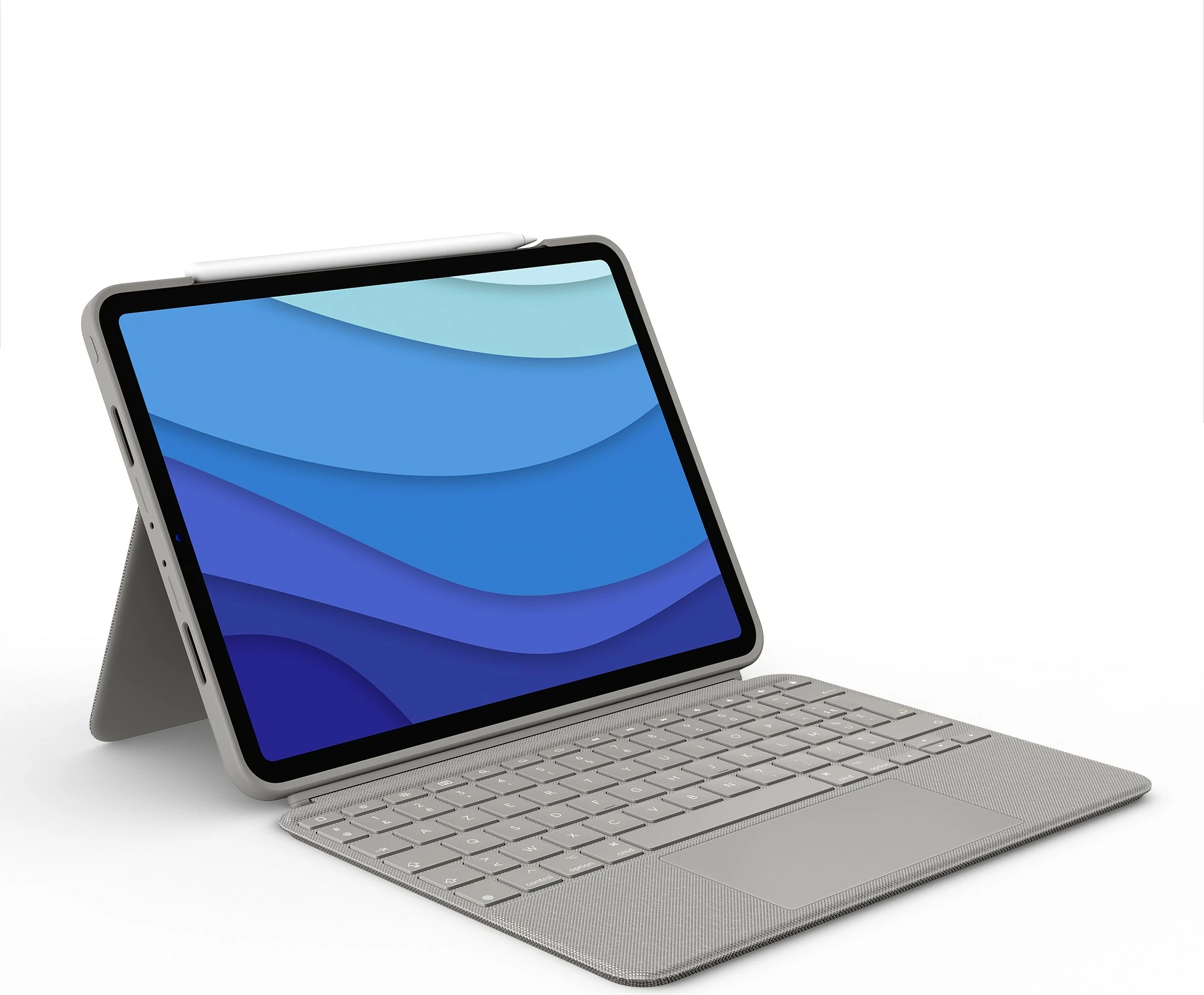 Tastierë me trackpad Logitech Combo Touch për iPad Pro 11-inch, Sand