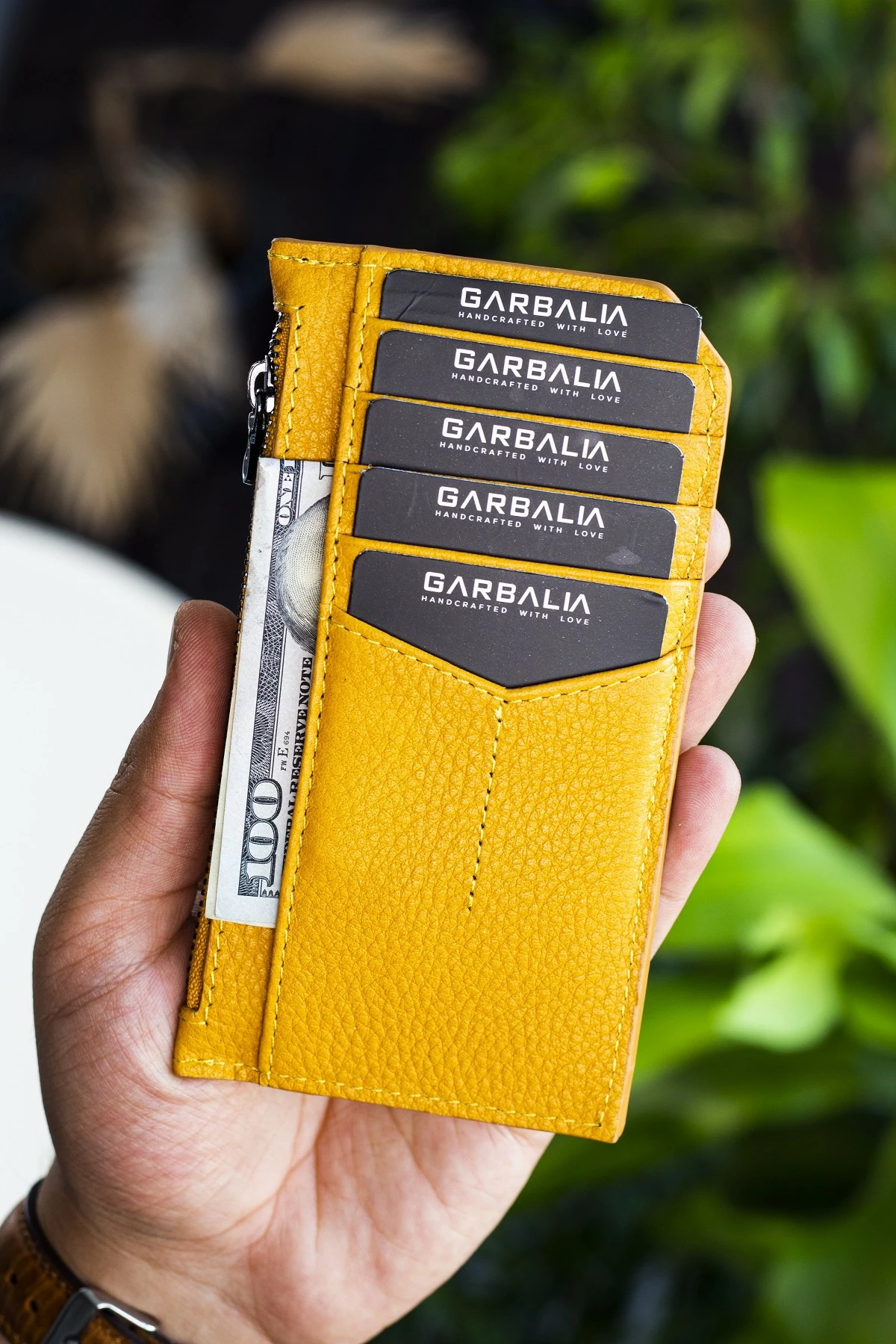 Mbajtës kartelash, ngjyrë mustard, Zoozie Bags