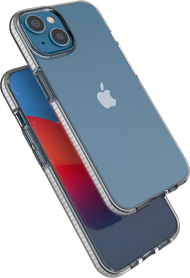 Mbështjellës Hurtel Spring Case për iPhone 14, TPU, i hollë, me kornizë të zezë